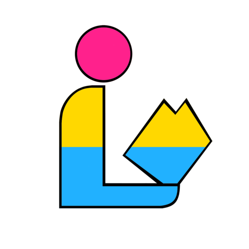 Pansexual LGBT Pride Library Logo