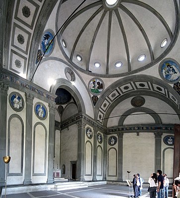 Interior of the Pazzi Chapel
