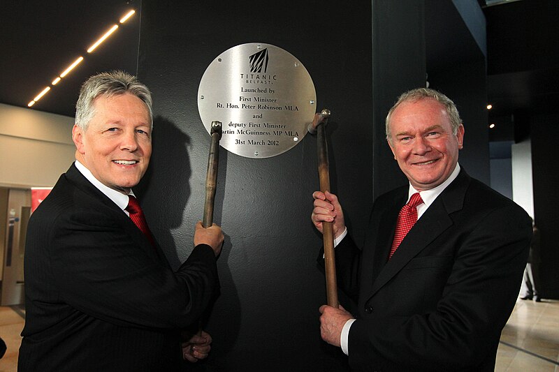 File:Peter Robinson and Martin McGuinness at Titanic Belfast launch (2).jpg