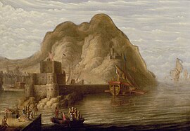 View of Gibraltar Pieter van de Velde - Gezicht op Gibraltar - RCE.jpg