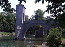 Ponte della leggenda a Sauveterre-de-Béarn