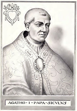 Pope Agatho I (678-681) Pope Agatho.jpg