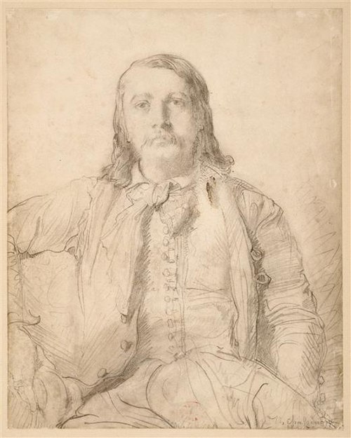 Portrait of Théophile Gautier by Théodore Chassériau (Musée du Louvre)