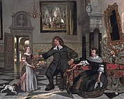 Portret van een familie in een interieur, 1678, Alte Pinakothek, München