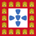 Flagge Portugals unter Alfons III., 1248 bis 1385