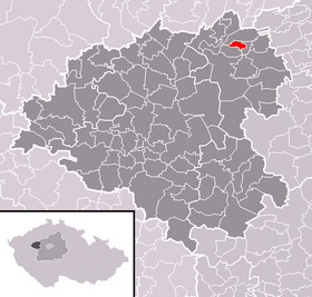 Locatie van Přerubenice