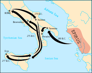 Pyrrhic War 280–275 BC war between the Roman Republic and Pyrrhus
