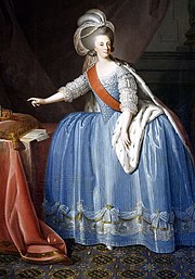 Queen Maria I of Portugal (1734-1816) in an 18th century painting