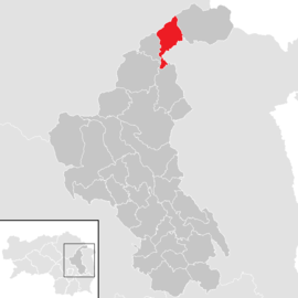 Poloha obce Ratten v okrese Weiz (klikacia mapa)