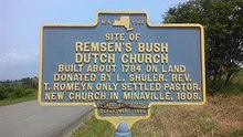 Remsen's Bush Church historical marker.jpg