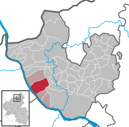 Kaart van Rheinbrohl
