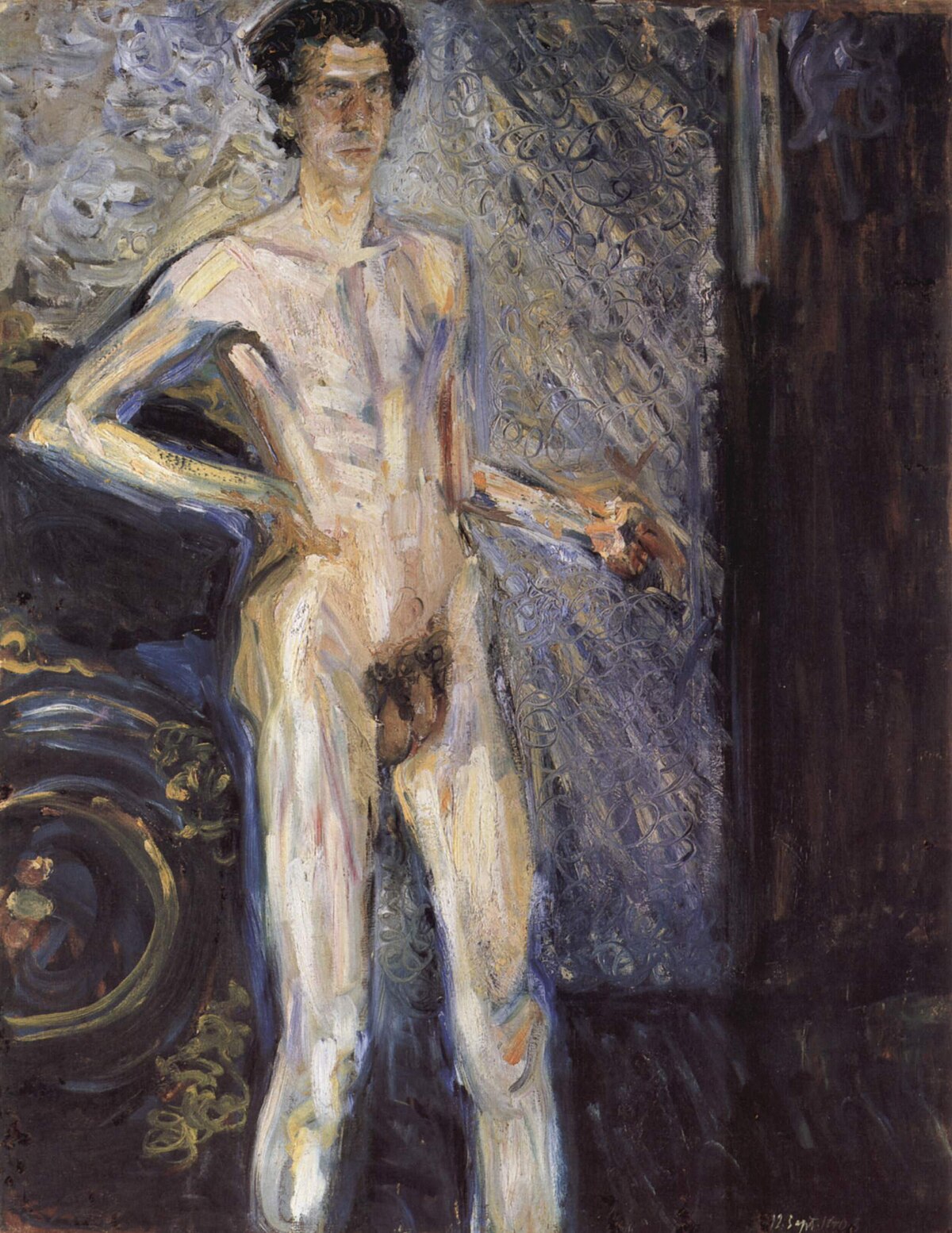 Файл:Richard Gerstl - Nude Self-Portrait with Palette.jpg - Википедия Переи...