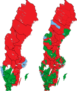 Riksdagsvalet i Sverige 1970 i valkretsar i kommuner.png