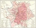 Map of Rome showing the location of Roman Emperor Trajan's Column.