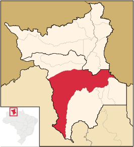 Kaart van Caracaraí
