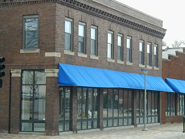 View of the SE corner of 24th & Lake Streets in North Omaha at the heart of the Near North Side.