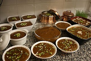 Samanu Wheat dish from Iran and Central Asia