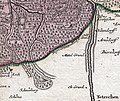 Kartenausschnitt (1757) der Gegend zwischen Rosenthal und dem Hohen Schneeberg