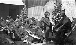 Lhasa (1922) School at Lhasa, 1922.jpg