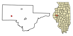 Schuyler County Illinois Incorporated and Unincorporated areas Camden Highlighted.svg