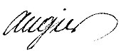 signature de Philippe Augier de La Sauzaye