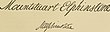 signature de Mountstuart Elphinstone