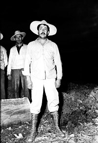 Siqueiros disguised as a farmer under the name of Macario Huízar in the Hostotipaquillo sierra, October 1940