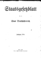 Staatsgesetzblatt für den Staat Deutschösterreich 1918, Blatt 1.png