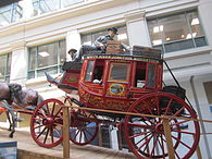 Mail-carrying stagecoach at National Postal Museum