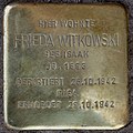 Frieda Witkowski, Pestalozzistraße 14, Berlin-Charlottenburg, Deutschland