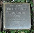 Stolpersteine Simeonstraße 16 für Moses Efraim Kutschinski (1889–1942)