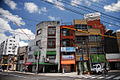 Streetview of Nagasaki, Nagasaki Prefecture, island of Kyushu, Japan.