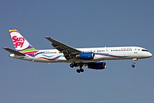 Sunday Airlines Boeing 757-200 on finals at Antalya.jpg