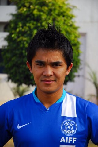 <span class="mw-page-title-main">Sunil Chhetri</span> Retired Indian footballer (born 1984)