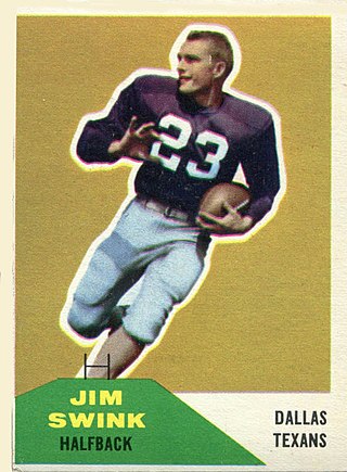 <span class="mw-page-title-main">Jim Swink</span> American football player (1936–2014)