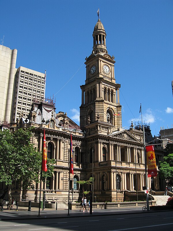 Offices of the City of Sydney council, a local government area within Sydney.