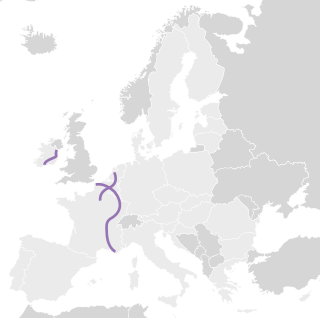 North Sea–Mediterranean Corridor Inland waterways in Benelux and France linking North Sea to Mediterranean