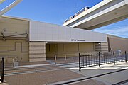 TEXRail DFW Airport Terminal B station, November 2019.