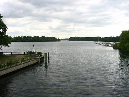 Tegeler Hafenbrücke Blick Tegeler See