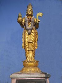 Telugu Talli Bomma (statue of Mother Telugu), the personification of Telugu language in Andhra Pradesh.