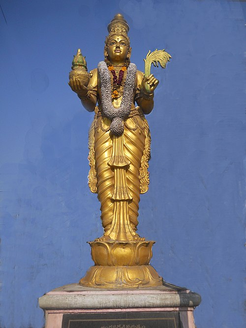 Telugu Talli Bomma (statue of Mother Telugu), the personification of Telugu language in Andhra Pradesh