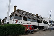 Clubhouse before 2011 renovations Thames Rowing Club, Putney Embankment (geograph 2106050).jpg