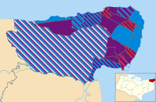 Results by ward. Thanet UK local election 2015 map.svg