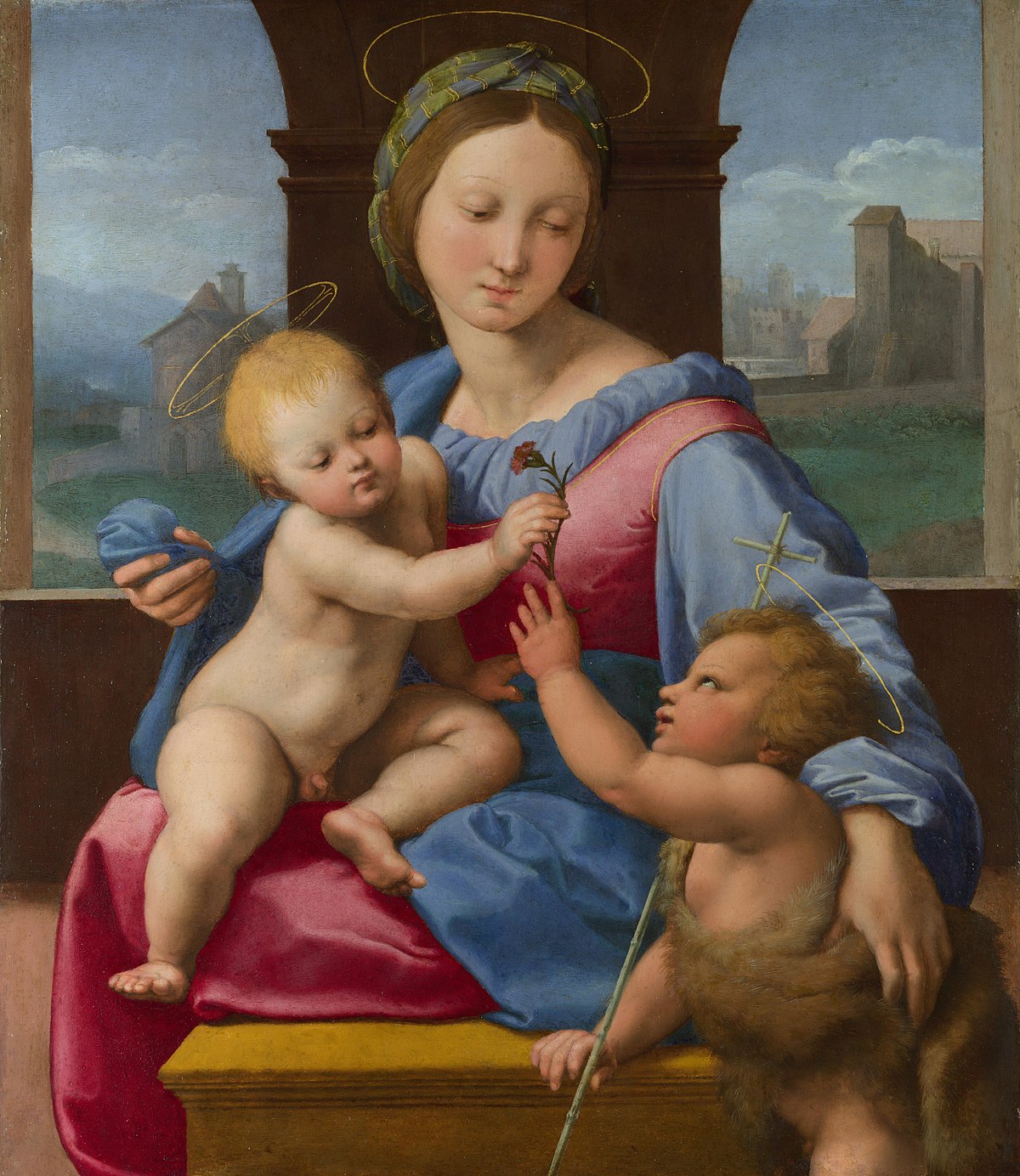 Raphael, The Garvagh Madonna, 1510, National Gallery, London, UK.