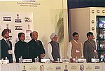 Thumbnail for File:The Prime Minister Dr. Manmohan Singh and other dignitaries observing a minute silence as a mark of respect to the victim's of the Tsunami tragedy at the 3rd Pravasi Bhartiya Divas 2005, in Mumbai on January 7, 2005.jpg