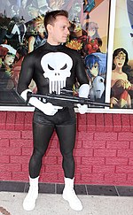 Thumbnail for File:The Punisher Human Statue Bodyart Bodypainting (9104619141).jpg