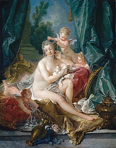 La Toilette de Vénus, 1751 : nu artistique