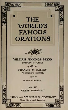 The World's Famous Orations Volume 4.djvu