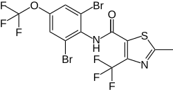 Structural formula of thifluzamide