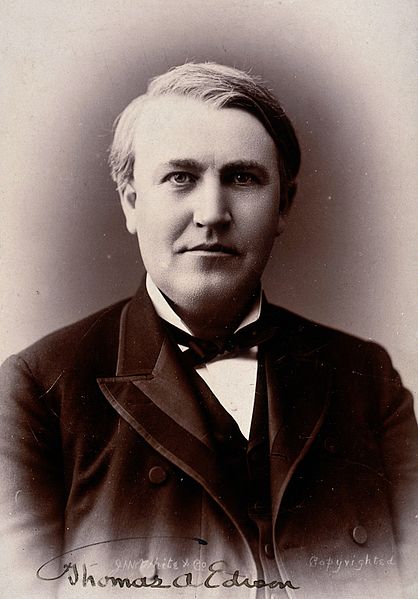 File:Thomas Alva Edison. Photograph by White & Co. Wellcome V0026322.jpg